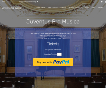 Оновлення сайту Juventus Pro Musica 
