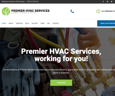 Розробка сайту компании HVAC