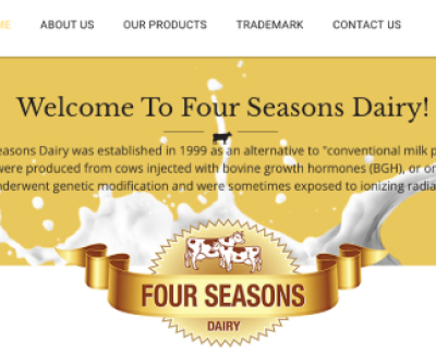 Fourseasons сайт молочних продуктів