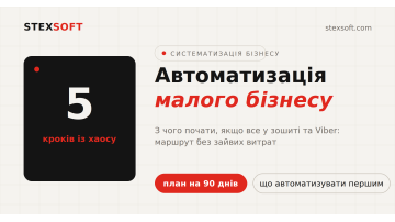 Автоматизація малого бізнесу: з чого почати, якщо все у зошиті та Viber