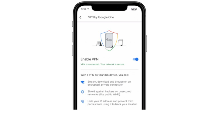 VPN от Google One стал доступен на iOS