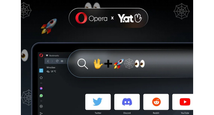 Opera начала поддерживать URL-адреса только с эмодзи