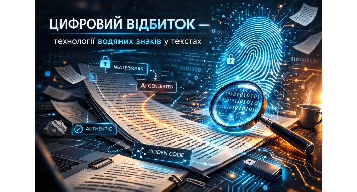 Цифровий відбиток – технології водяних знаків у текстах