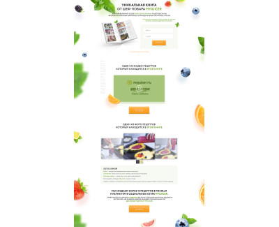 Landing компании компании Myjuicer