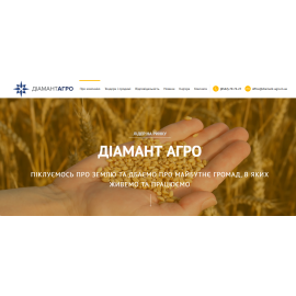 Корпоративный сайт Диамант Агро
