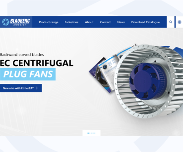 Корпоративний сайт Blauberg Motoren