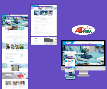Разработка сайта  arnika-plus.com.ua