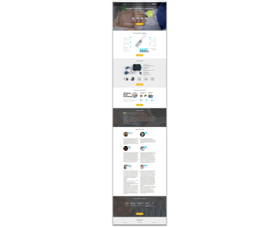 Landing page для официального представителя OMRON в России   