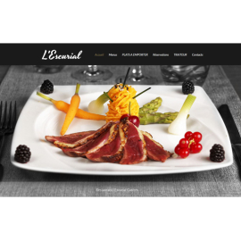 Restaurant Lescurial MotoCMS-based Website