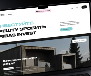 Розробка корпоративного вебсайту та UX/UI дизайн для Ribas Invest