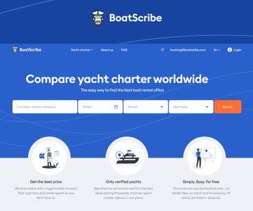 Boatscribe — дизайн та розробка веб сайту 