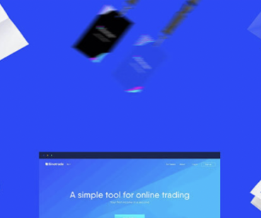 Концепція логотипу та дизайну онлайн платформи трейдерів