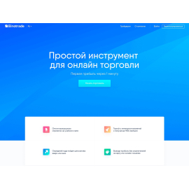 Логотип и дизайн онлайн платформы трейдеров Binotrade