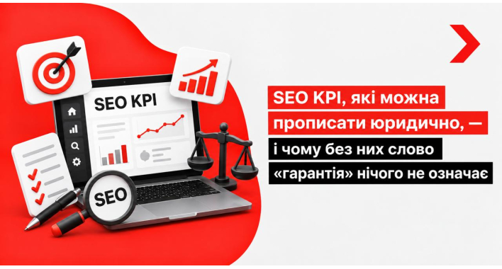 SEO KPI, які можна прописати юридично, — і чому без них слово «гарантія» нічого не означає
