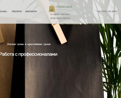 Разработка интернет-магазина для производителя крафтовых продуктов Pacland